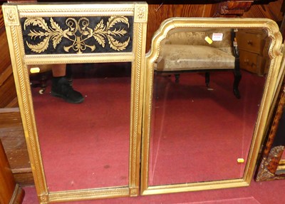 Lot 1118 - A 19th century gilt framed bevelled wall...