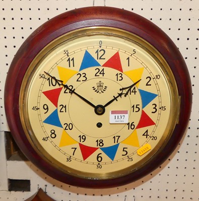 Lot 1137 - A reproduction RAF wall clock, with fusee...