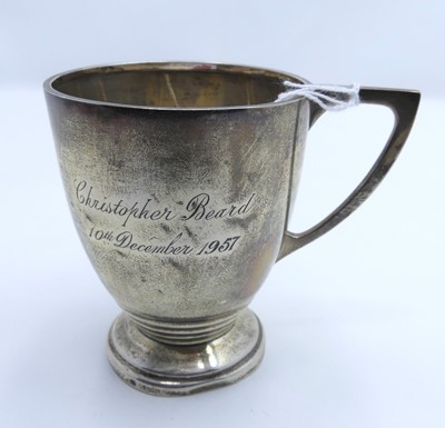 Lot 246 - An Elizabeth II silver christening mug,...