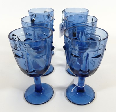 Lot 195 - A set of six Art Deco style drinking glasses,...