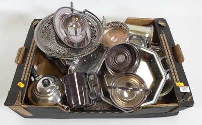 Lot 203 - A collection of silver plated wares to include...