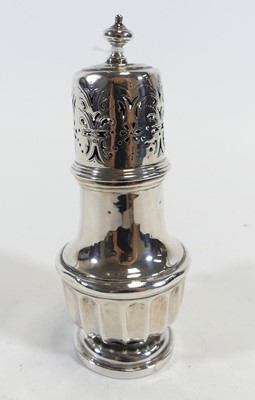 Lot 222 - A George V silver lighthouse sifter,...