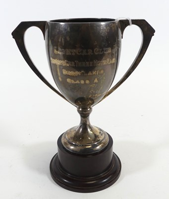 Lot 221 - A George VI silver trophy cup, inscribed...