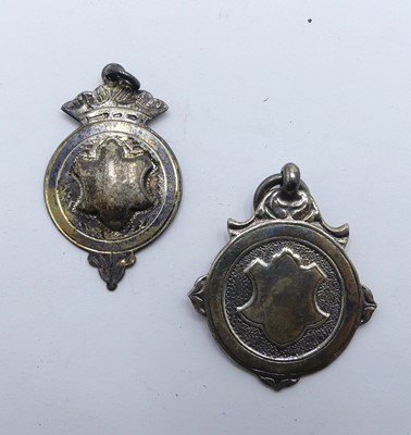 Lot 265 - A George VI silver pendant, having vacant...