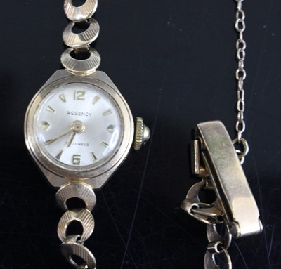 Lot 292 - A Regency lady's 9ct gold bracelet watch...