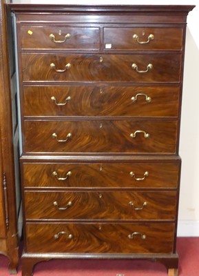 Lot 1154 - A 19th century mahogany and walnut...