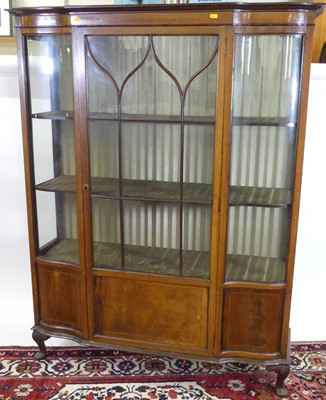 Lot 1182 - An Edwardian mahogany and chequer strung...