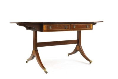 Lot 1214 - A 19th century mahogany and satinwood...