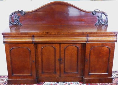 Lot 1217 - A mid-Victorian plum pudding mahogany...