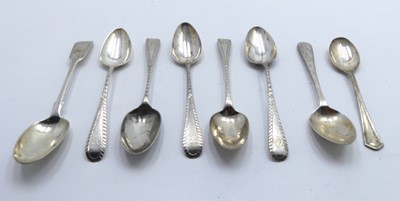 Lot 409 - A collection of 18th century and later silver...