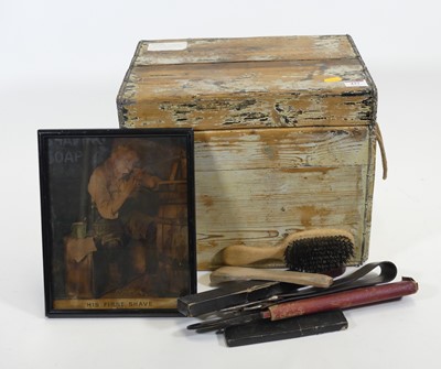 Lot 437 - A stripped pine trunk containing a collection...