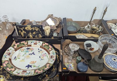 Lot 570 - Four boxes of miscellaneous items to include a...