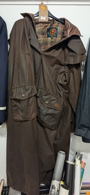 Lot 563 - A Mulberry Sporting Pursuits brown wax coat,...