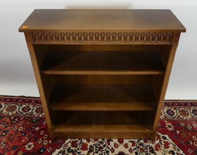 Lot 1240 - A contemporary joined oak low freestanding...