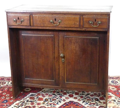 Lot 1241 - An unusual antique and later adapted oak...