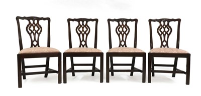 Lot 1266 - A set of four 19th century mahogany...