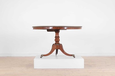 Lot 1272 - A Regency mahogany circular tilt-top pedestal...