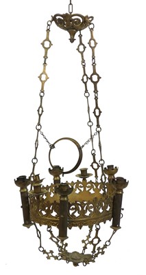 Lot 1208 - An early 20th century French pierced gilt...