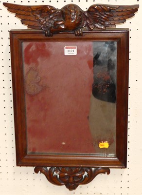 Lot 1121 - An early 20th century mahogany mirror...