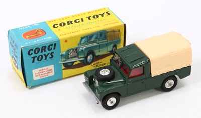 Lot 1477 - Corgi Toys No. 438 Land Rover 109WB comprising...