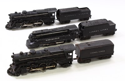 Lot 187 - Three 0 gauge 3 rail Lionel American tender...