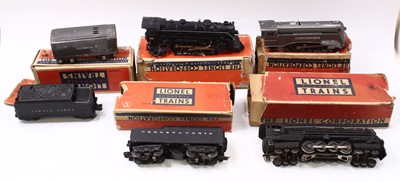 Lot 184 - Three 0 gauge 3 rail Lionel American tender...