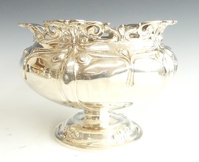 Lot 2248 - A Mappin & Webb silver pedestal rose bowl, of...