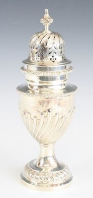 Lot 2189 - A George V silver sugar caster, of lower...