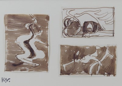 Lot 290 - Keith Vaughan (1912-1977) - Three Studies, pen...