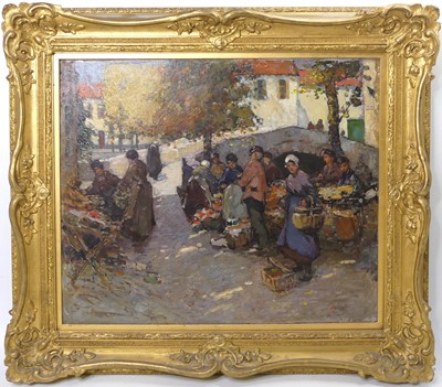 Lot 363 - Thomas Bonar Lyon (1873-1955) - Figures at the...