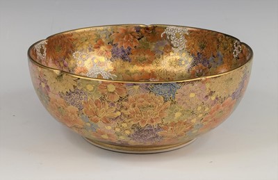 Lot 2458 - A Japanese Satsuma bowl, probably Taisho...