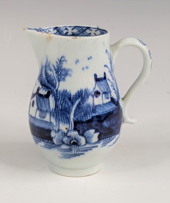 Lot 2037 - A Lowestoft porcelain sparrowbeak jug, circa...