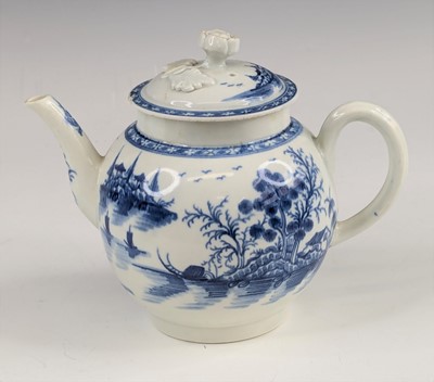 Lot 2053 - A Worcester porcelain teapot, circa 1770, of...