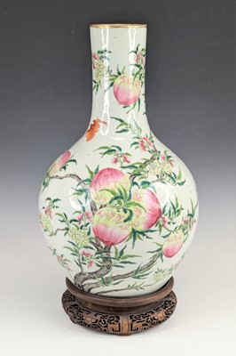 Lot 2444 - A Chinese porcelain vase, of tianqiuping form,...