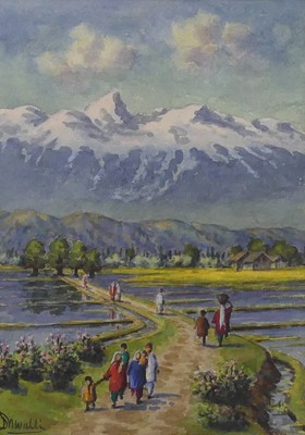 Lot 238 - Dina Nath Walli (Indian, 1908-2006) - Kashmir,...