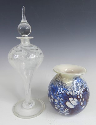 Lot 115 - A contemporary art glass perfume bottle and...