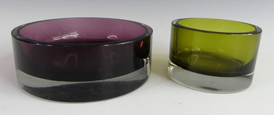 Lot 91 - A 1960s Murano purple and clear art glass...