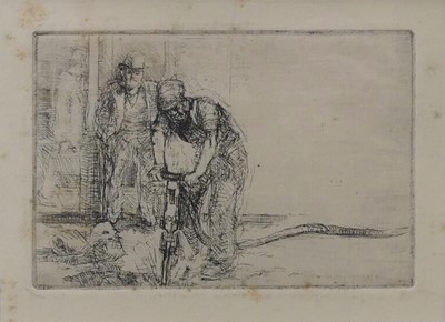 Lot 308 - Roland Batchelor RWS (1889-1990) - Road Works,...