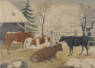 Lot 2479 - Circle of John Nash RA - Cows in a...