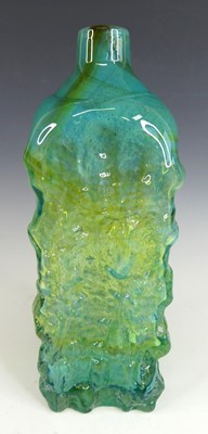 Lot 99 - A large Mdina bark decorated glass bottle vase,...