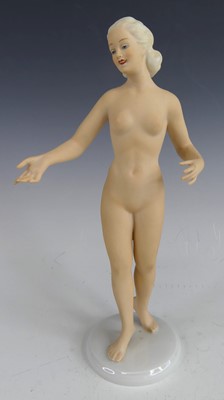 Lot 44 - A German porcelain nude figure by the...