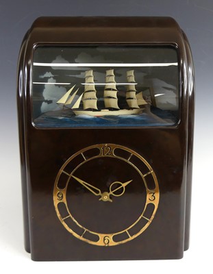 Lot 161 - A Vitascope Industries electric diorama clock,...