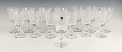 Lot 2080 - A set of fourteen Edinburgh Crystal wine...