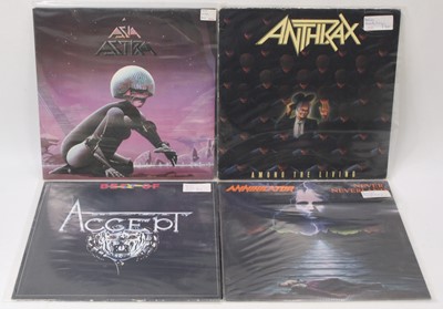 Lot 521 - Rock/Metal/Thrash - A collection of LPs, to...