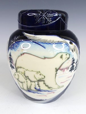 Lot 13 - A contemporary Moorcroft pottery ginger jar...