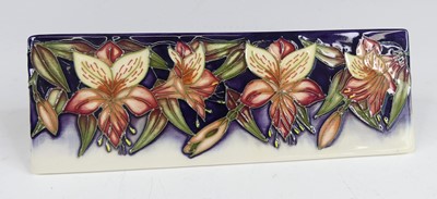 Lot 3 - A contemporary Moorcroft pottery desk name...