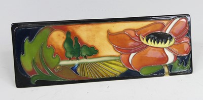 Lot 4 - A contemporary Moorcroft desk name plaque in...