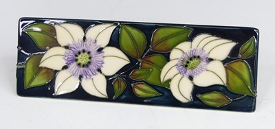 Lot 5 - A contemporary Moorcroft pottery desk name...