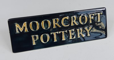 Lot 5 - A contemporary Moorcroft pottery desk name...