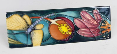 Lot 7 - A contemporary Moorcroft pottery desk name...